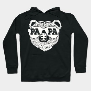 Retro Papa Bear New Dad Father's Day Daddy Birthday Family Hoodie